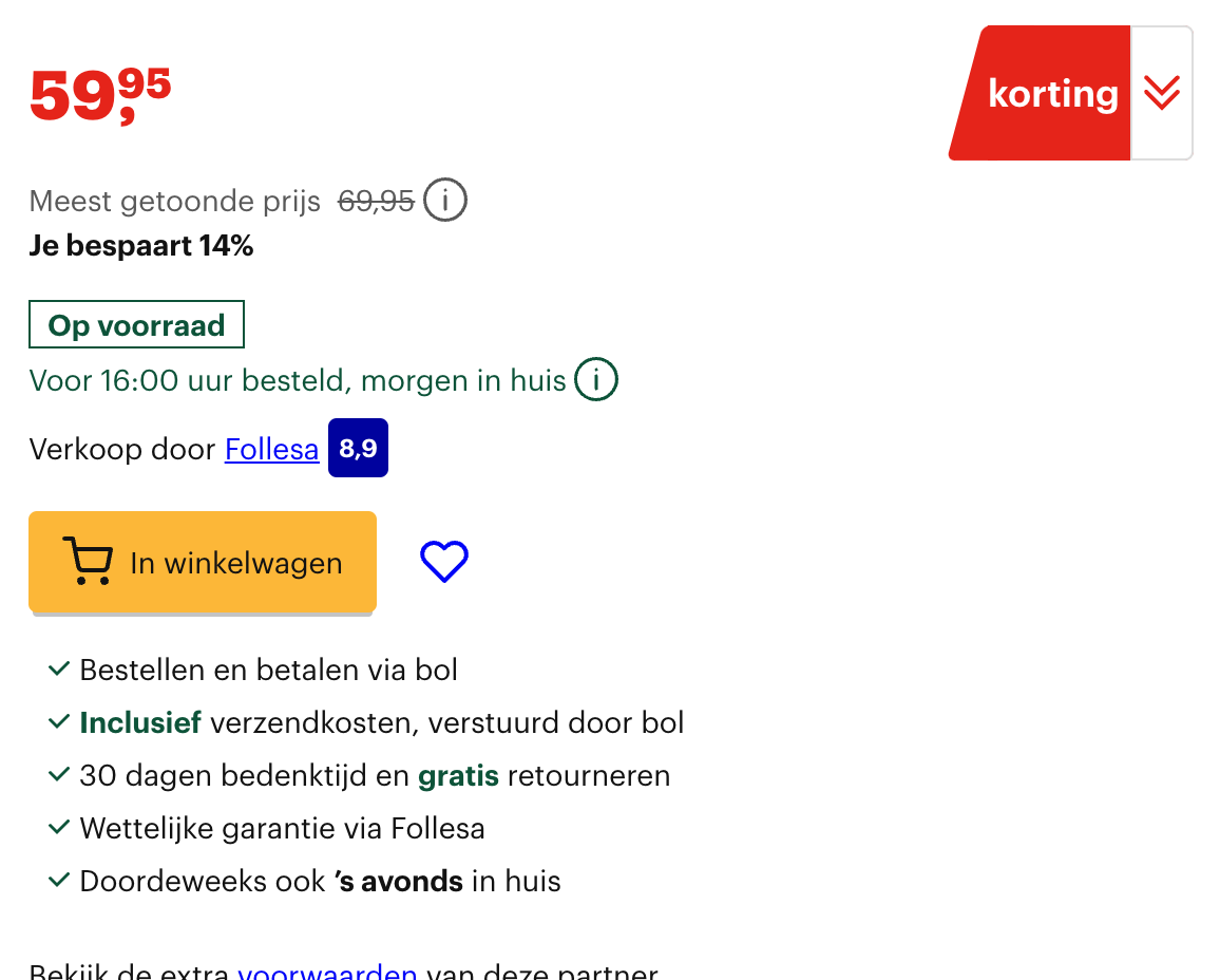 Bestellingen gaan van voorraad af